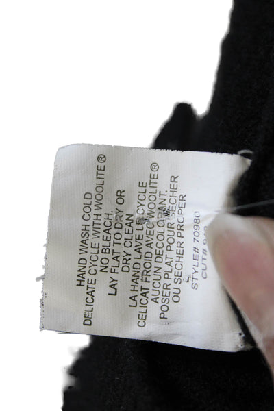 Vince Womens Cashmere V Neck Cardigan Black 3/4 Sleeve Size S