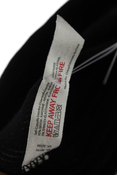 Intimately Free People Women Bodysuit Black Rayon Long Sleeve Size S