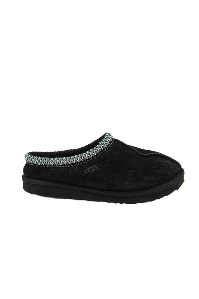 Ugg Unisex Kids Sheepskin Slip On Slippers Black Size 4
