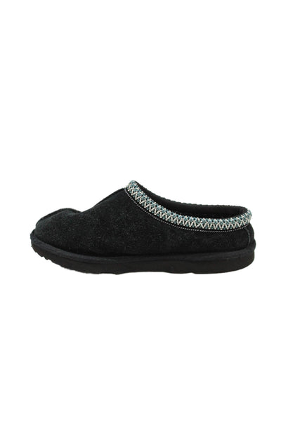 Ugg Unisex Kids Sheepskin Slip On Slippers Black Size 4