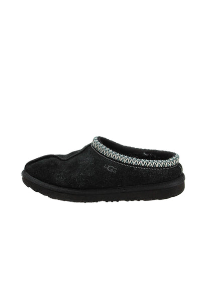 Ugg Unisex Kids Sheepskin Slip On Slippers Black Size 4