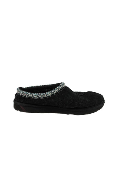 Ugg Unisex Kids Sheepskin Slip On Slippers Black Size 4