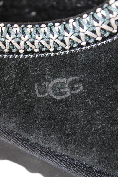 Ugg Unisex Kids Sheepskin Slip On Slippers Black Size 4