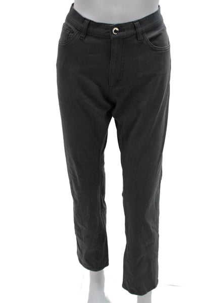 Theory Mens Chino Pants Gray Cotton Button Closure Size 32
