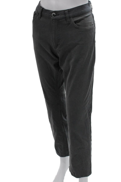 Theory Mens Chino Pants Gray Cotton Button Closure Size 32