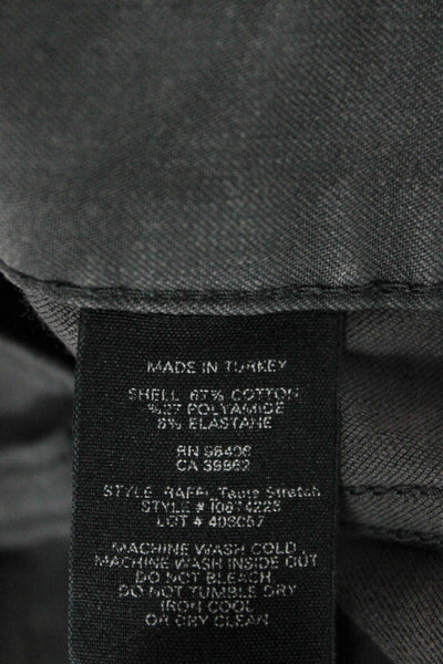 Theory Mens Chino Pants Gray Cotton Button Closure Size 32