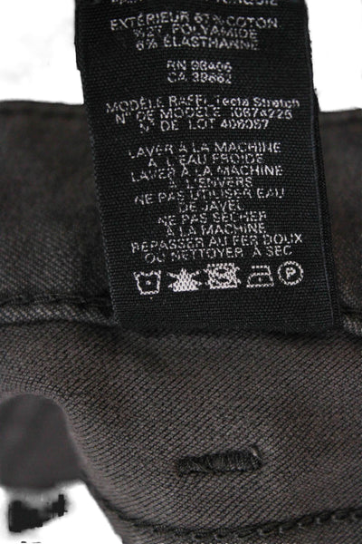 Theory Mens Chino Pants Gray Cotton Button Closure Size 32