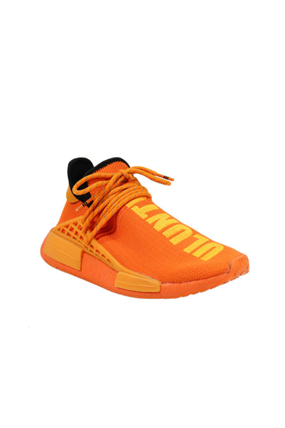 Adidas X Pharrell Williams Mens Lace Up Uluntu Sneakers Orange Size 6.5