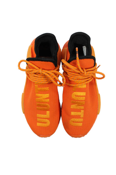Adidas X Pharrell Williams Mens Lace Up Uluntu Sneakers Orange Size 6.5