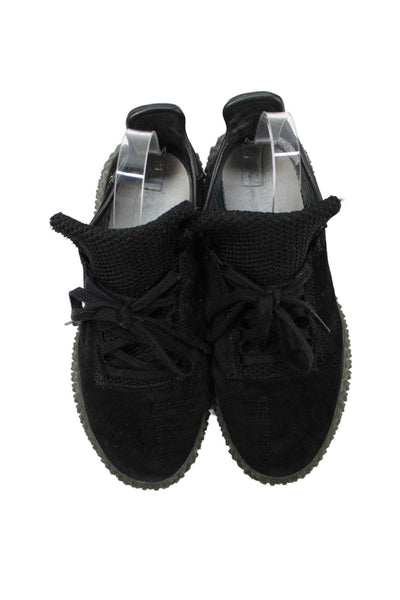 Adidas Mens Suede Lace Up Kamanda Gum Sole Sneakers Black Size 7