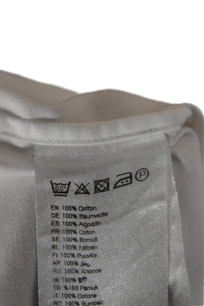 Eton Cotton Collared Long Sleeve Button Up Shirt White Size 41 16
