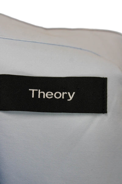 Theory Mens Blue Cotton Long Sleeve Button-Up Shirt Size XL
