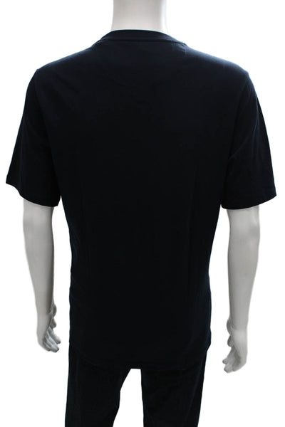 Scotch & Soda Mens Cotton Crew Neck T-Shirt Blue Size XL