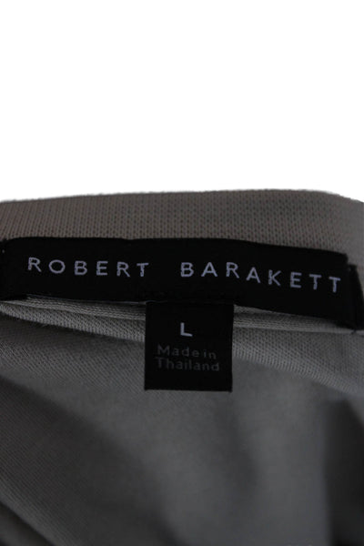 Robert Barakett Mens T-Shirt Beige Cotton Crew Neck Short Sleeve Size L