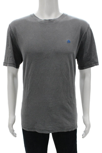 Scotch & Soda Mens Gray Cotton Crew Neck Short Sleeve T-Shirt Size XL