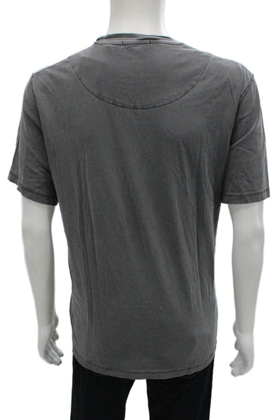 Scotch & Soda Mens Gray Cotton Crew Neck Short Sleeve T-Shirt Size XL