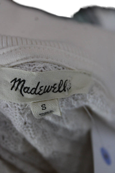 Madewell Womens Ivory Cotton Collared Short Sleeve Basic Polo Size S