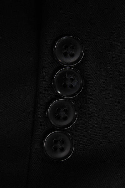Peter Millar Mens Black Wool Suit Jacket Big & Tall Size 54
