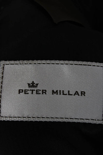 Peter Millar Mens Black Wool Suit Jacket Big & Tall Size 54