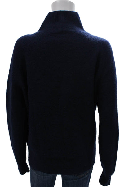 Zara Women Blue Wool Turtleneck Pullover Sweater Long Sleeve Size S