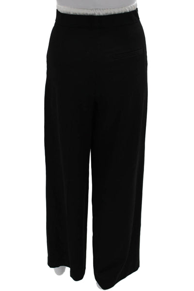 Zara Womens Dress Pants Black Drawstring Polyester Solid Size XS