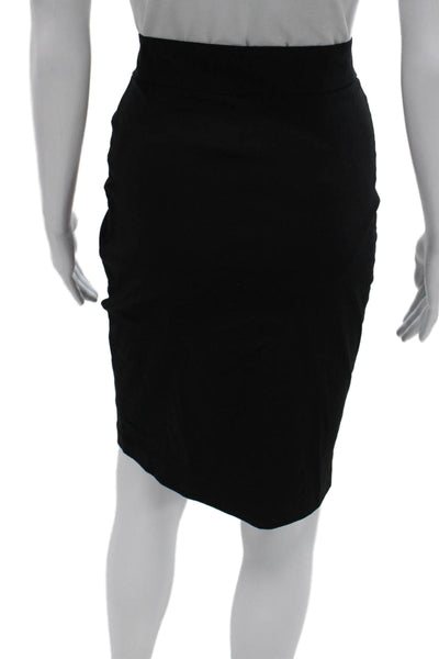 Avenue Montaigne Women Pencil Skirt Black Knee Length Size 2