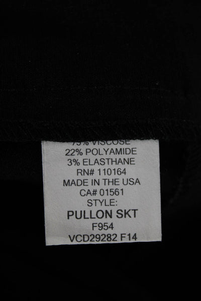 Avenue Montaigne Women Pencil Skirt Black Knee Length Size 2