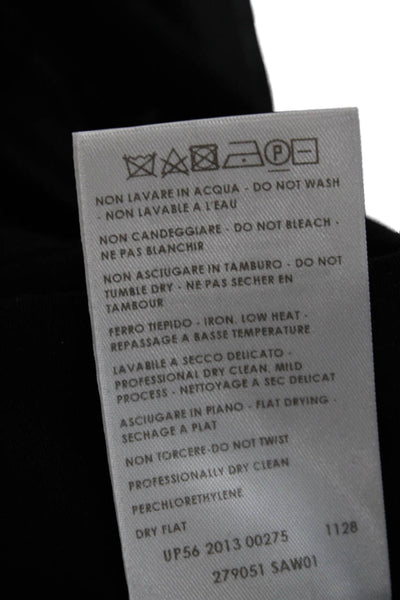 Stella McCartney Women Black Pencil Dress Sleeveless Knee Length Rayon Size 42