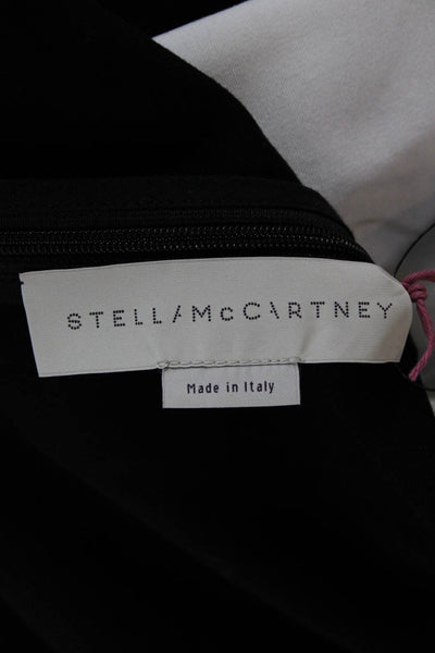 Stella McCartney Women Black Pencil Dress Sleeveless Knee Length Rayon Size 42