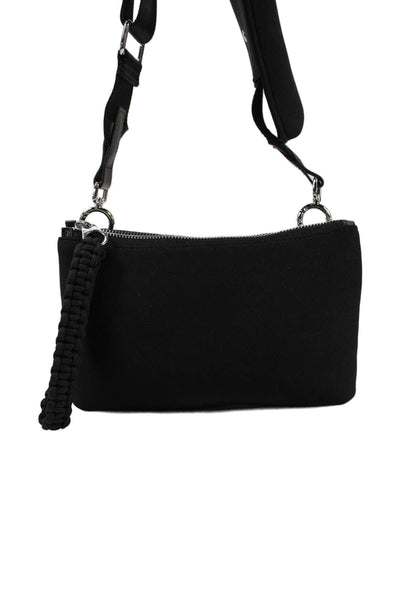 Athleta Women's Zip Closure Attach Coin Purse Black Crossbody Handbag