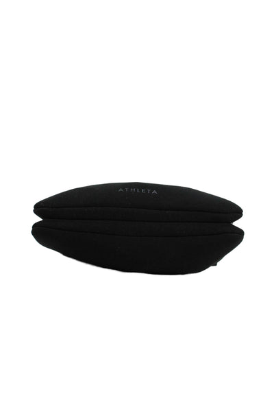 Athleta Women's Zip Closure Attach Coin Purse Black Crossbody Handbag