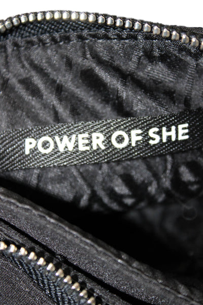 Athleta Women's Zip Closure Attach Coin Purse Black Crossbody Handbag
