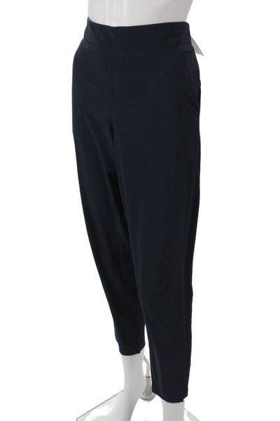 Athleta Women Ankle Pants Pull On Blue Polyester Solid Size 4