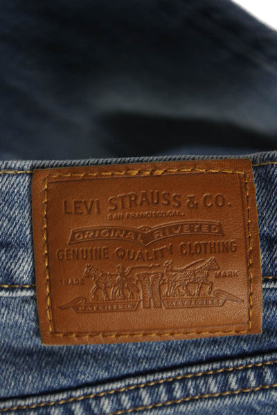 Levis Women Slim Jeans Blue Cotton Blend Size 26