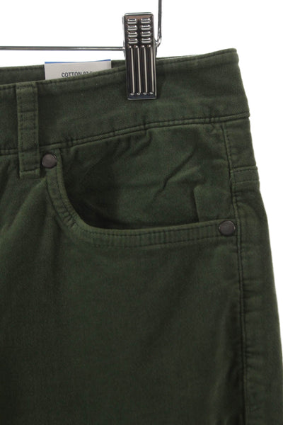 J. Mclaughlin Womens Chino Pants Green Cotton Button Size 8