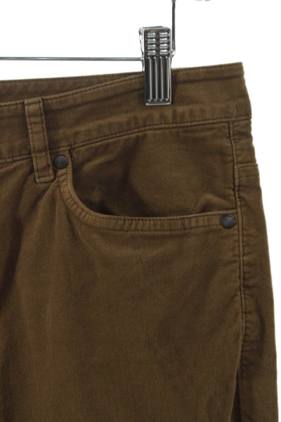 J. Mclaughlin Womens Chino Pants Brown Cotton Button Size 8