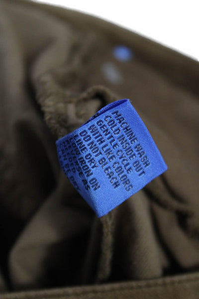 J. Mclaughlin Womens Chino Pants Brown Cotton Button Size 8