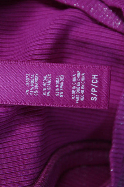 Skims Womens Maxi Dress Pink High Neck Sleeveless Modal Pullover Size S