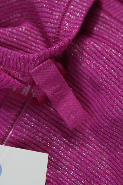 Skims Womens Maxi Dress Pink High Neck Sleeveless Modal Pullover Size S