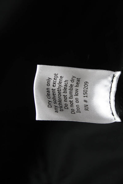 La Ligne Women Fit & Flare Dress Black Halter Knee Length Cotton Size XS