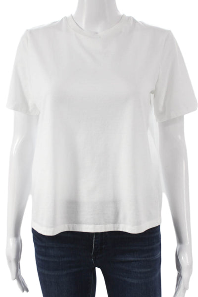 Skims Womens Basic White Crew Neck Short Sleeve T-Shirt Size XS