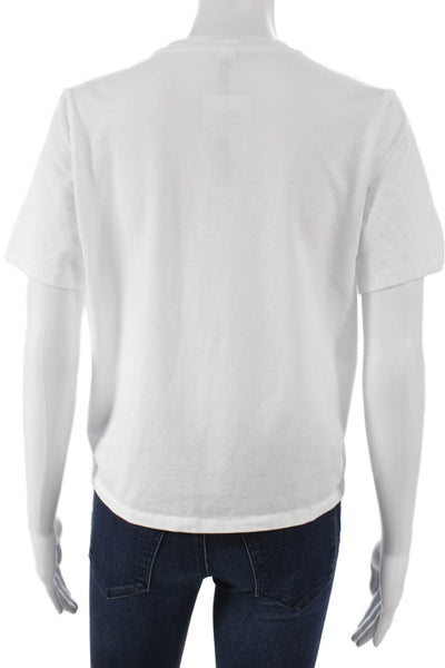 Skims Womens Basic White Crew Neck Short Sleeve T-Shirt Size XS