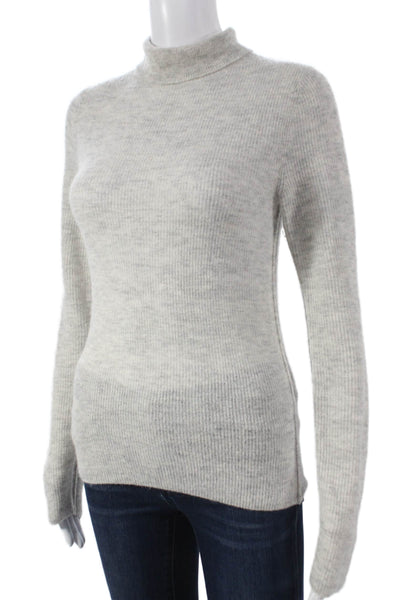 ACNE Studios Women Wool Mock Neck Pullover Sweater Gray Long Sleeve Size XS