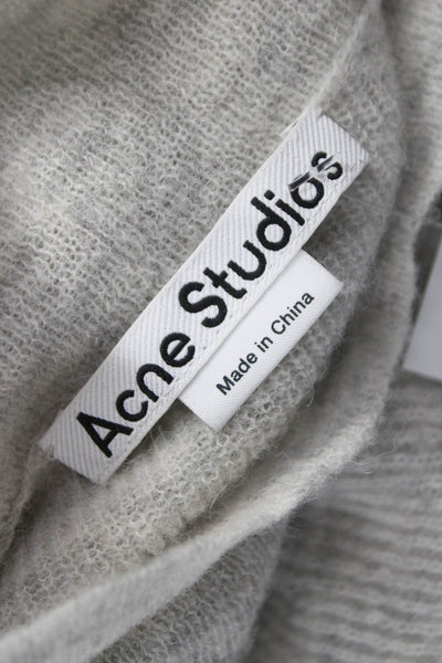 ACNE Studios Women Wool Mock Neck Pullover Sweater Gray Long Sleeve Size XS