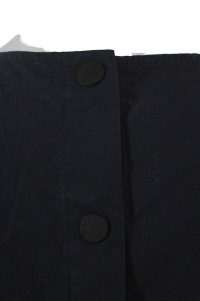 Sandro Women Basic Cotton Blue Blouse 3/4 Sleeve Round Neck Size 0