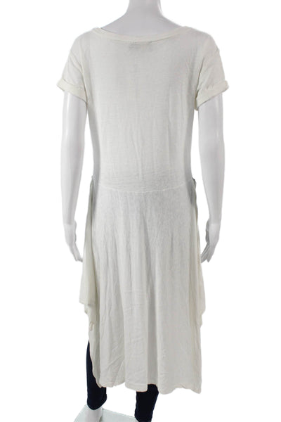 Polo Ralph Lauren Womens Tunic White Linen Round Neck Short Sleeve Size XS