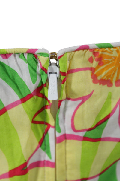 Lily Pulitzer Womens Floral Off Shoulder Cotton Sundress Multicolor Size 4