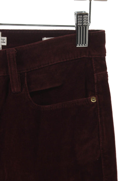 Frame Denim Womens Skinny Red Cotton Jeans Size 26