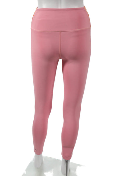 Splits59 Womens Ankle Leggings Pink Polyester Solid Pull On Size XS