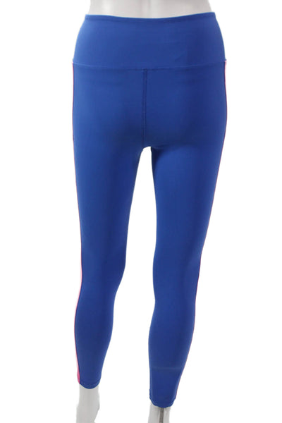 Year Of Ours Women Ankle Leggings Blue Nylon Solid Size XS